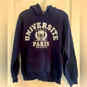 Navy blue University Paris France Sweatshirt